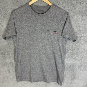 S Patagonia Shirt Men’s Size Medium Gray Logo T Shirt‎ Short Sleeve Pocket